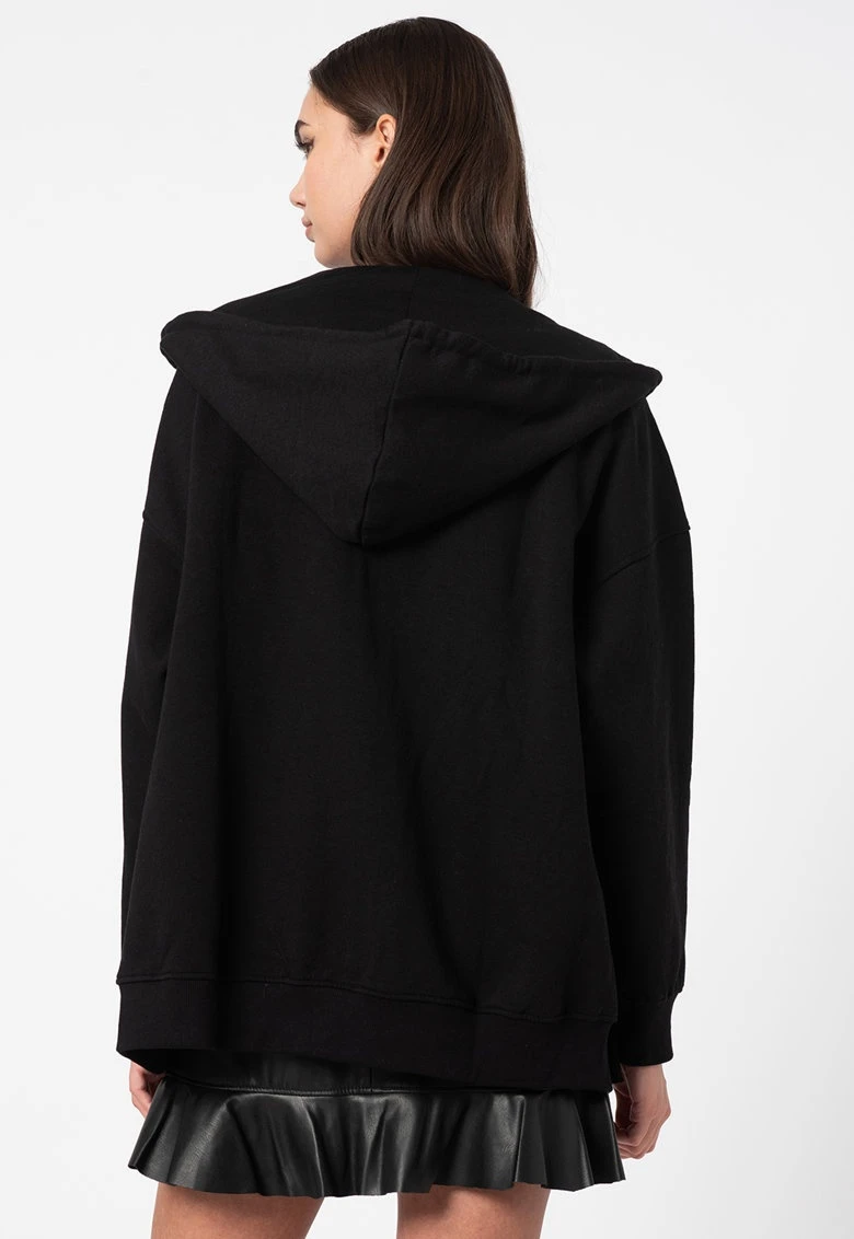Толстовка ONLWANTED LT L/S ZIP SWEAT HOODIE SWT 15244836-Black ONLY L Чорний — фото 5