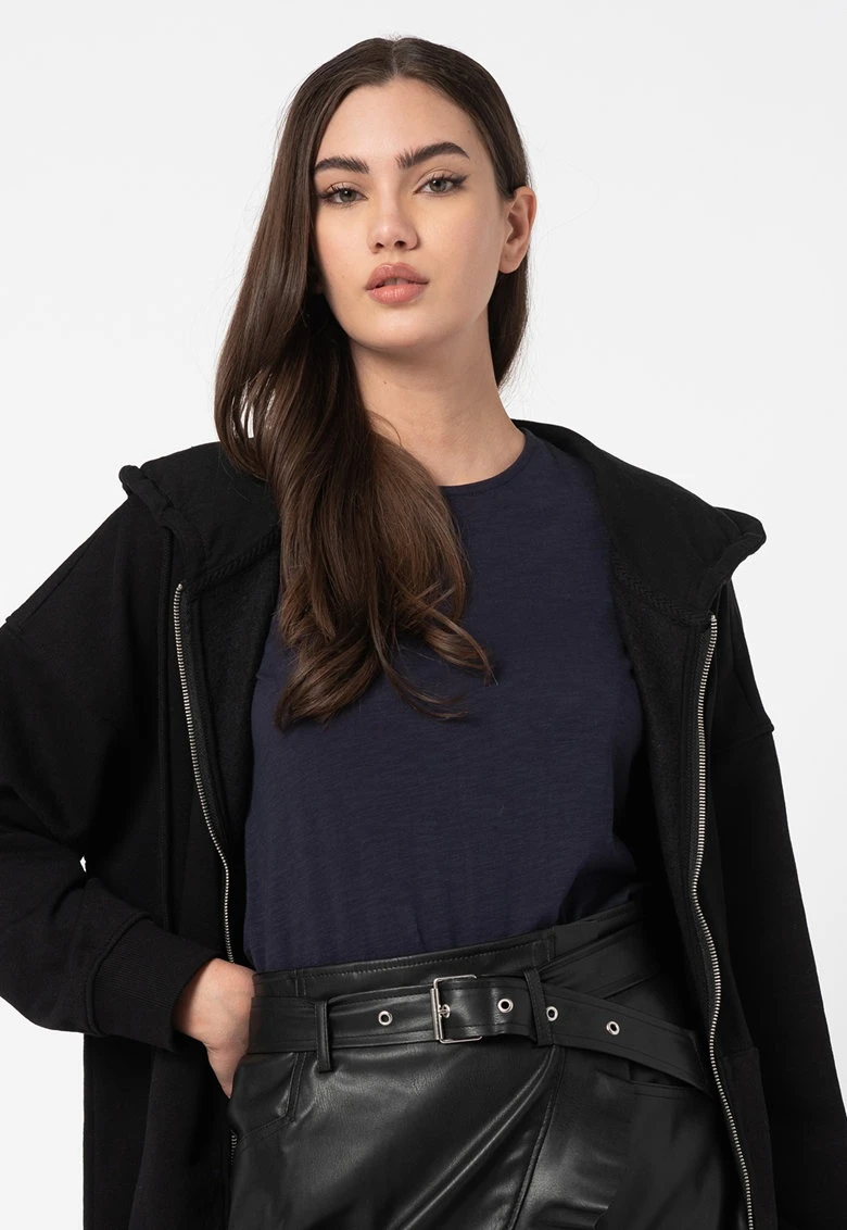 Толстовка ONLWANTED LT L/S ZIP SWEAT HOODIE SWT 15244836-Black ONLY L Чорний — фото 6