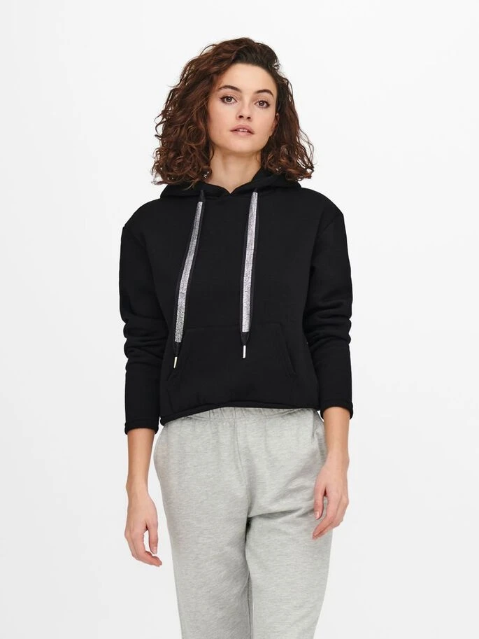 Худі ONLDREAM L/S HOOD SWT 15245133-Black ONLY L Чорний — фото 2