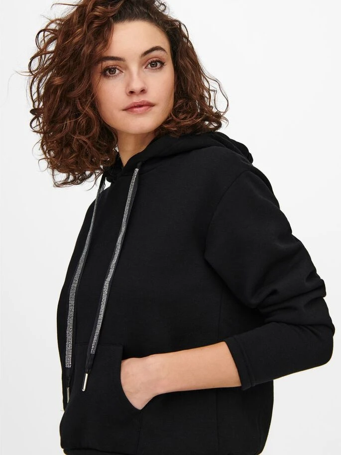 Худі ONLDREAM L/S HOOD SWT 15245133-Black ONLY L Чорний — фото 4