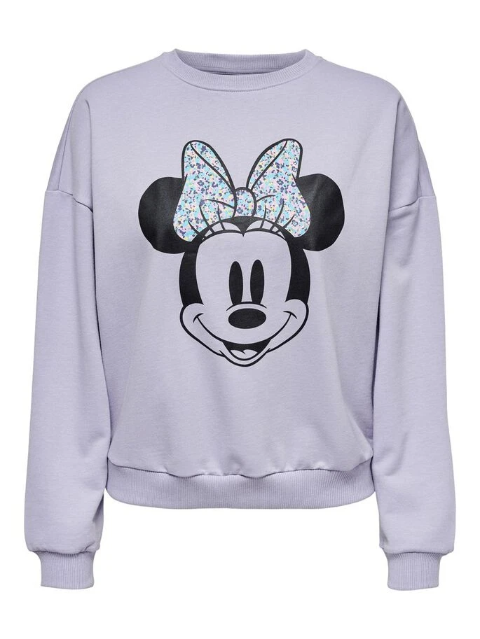 Худі ONLDISNEY LIFE L/S MINNIE FLOWER BOX SWT 15250095-Cosmic Sky-Print:MINNIE HAPPY ONLY L Бузковий — фото 5