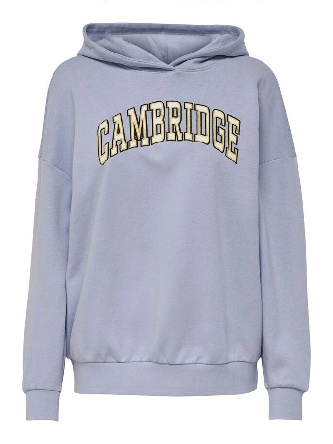 Толстовка ONLTROLLE LIFE L/S VARSITY HOOD BOX SWT 15250215-Cosmic Sky-Print:CAMBRIDGE ONLY L Бузковий — фото 3