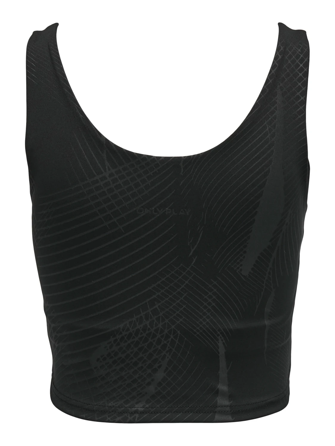 Спортивний бра ONPCATE AOP CROP TRAIN BRA TOP 15280805-Black-AOP:w. Heat print ONLY Play XS Чорний — фото 8