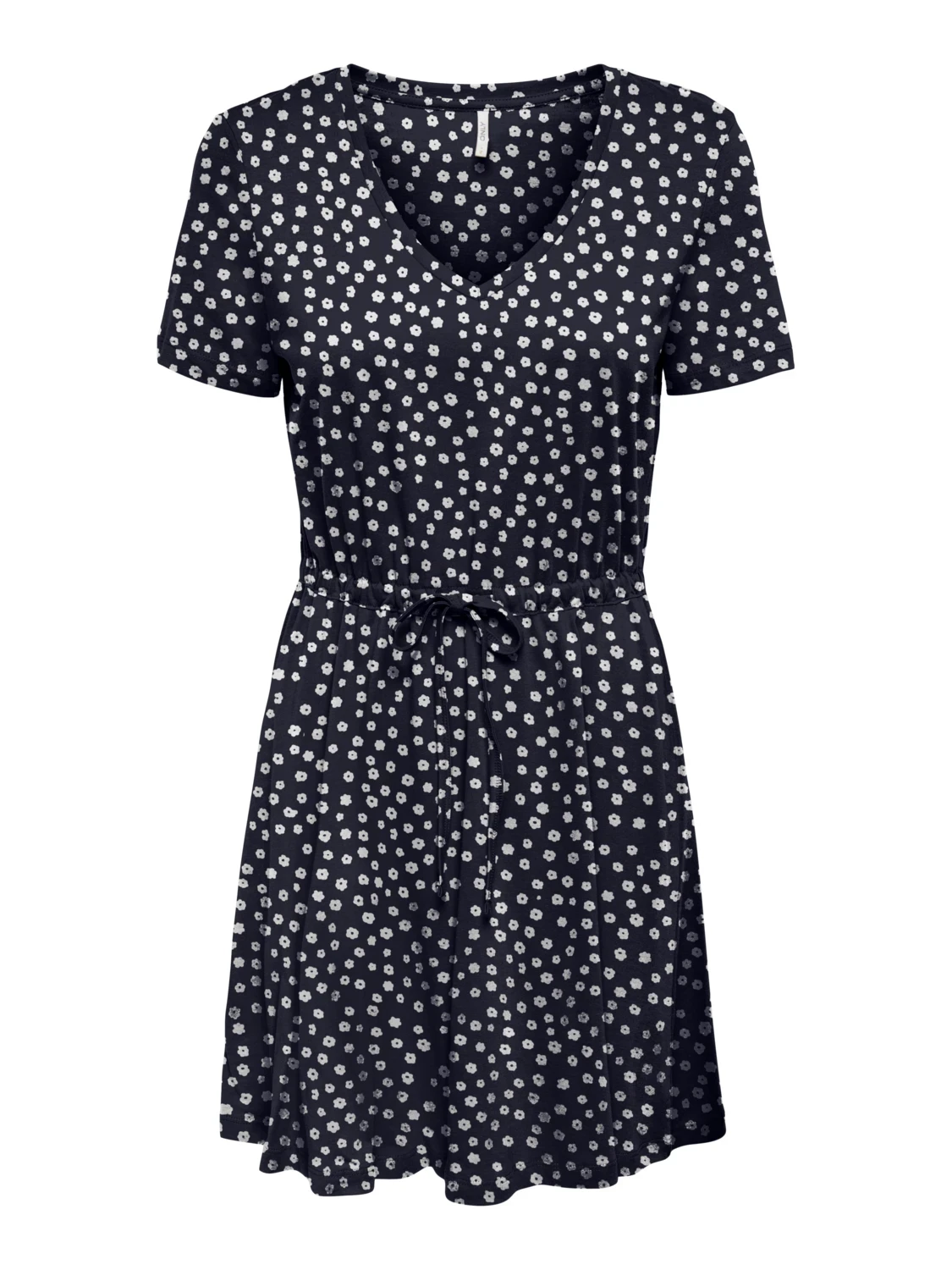 Сукня ONLMAY S/S V-NECK SHORT DRESS JRS NOOS 15286935-Night Sky-AOP:Lea flower ONLY L Темно-синій — фото 7