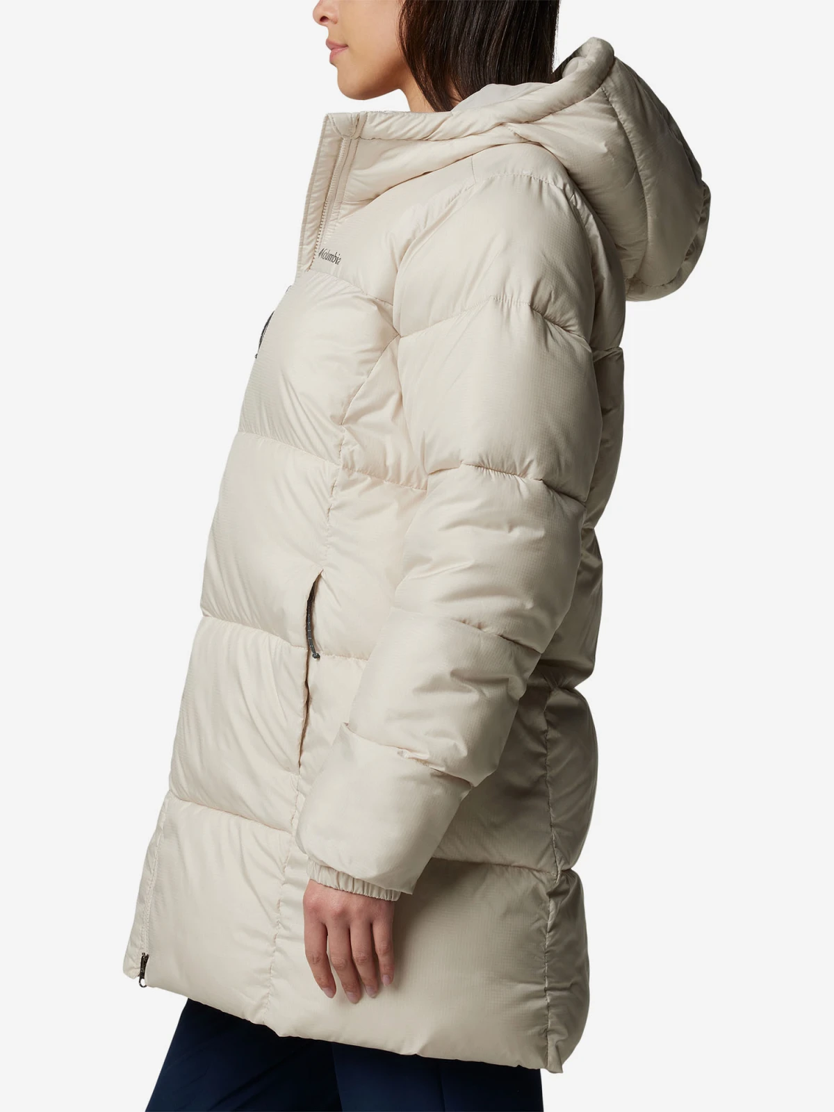 Куртка утеплена Puffect™ II Mid Jacket Hooded 2088471CLB-278 Columbia 2088471CLB-278  Куртка утеплена штучним пухом жіноча Puffect™ II Mid Jacket Hooded бежевий р. (44) Бежевий — фото 3