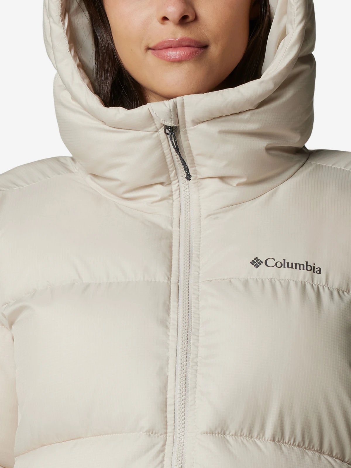 Куртка утеплена Puffect™ II Mid Jacket Hooded 2088471CLB-278 Columbia 2088471CLB-278  Куртка утеплена штучним пухом жіноча Puffect™ II Mid Jacket Hooded бежевий р. (44) Бежевий — фото 7