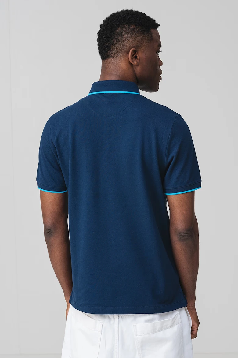 Поло Cotton blend polo shirt 2161571-5852 s.Oliver XXL Темно-синій — фото 4