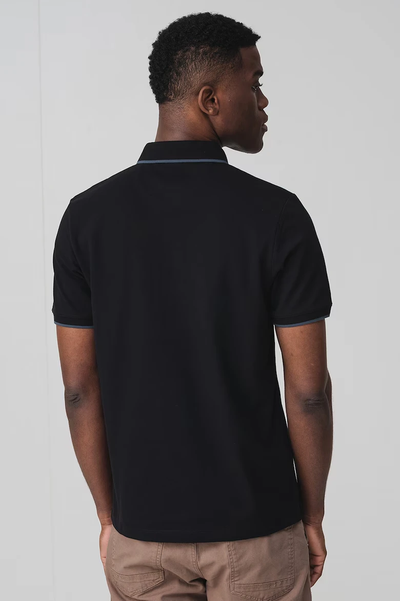Поло Cotton blend polo shirt 2161571-9999 s.Oliver XXL Чорний — фото 4