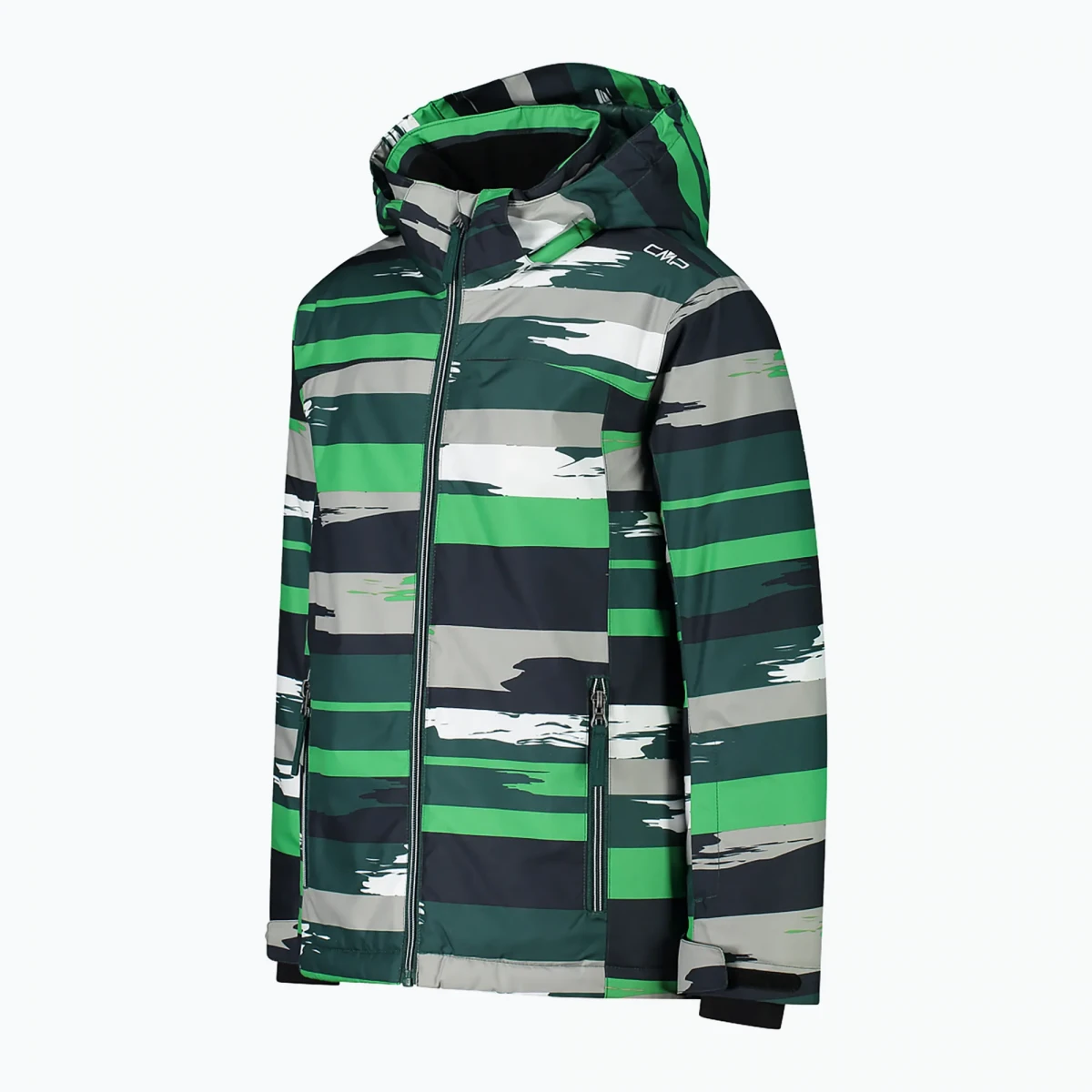 Куртка лижна дитяча JACKET SNAPS HOOD FEEL WARM 39W1924-05ZU CMP 140 Зелений — фото 3