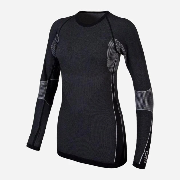 Термореглан WOMAN SEAMLESS SWEAT 3Y96804-U901 CMP 36/38 Чорний — фото 4