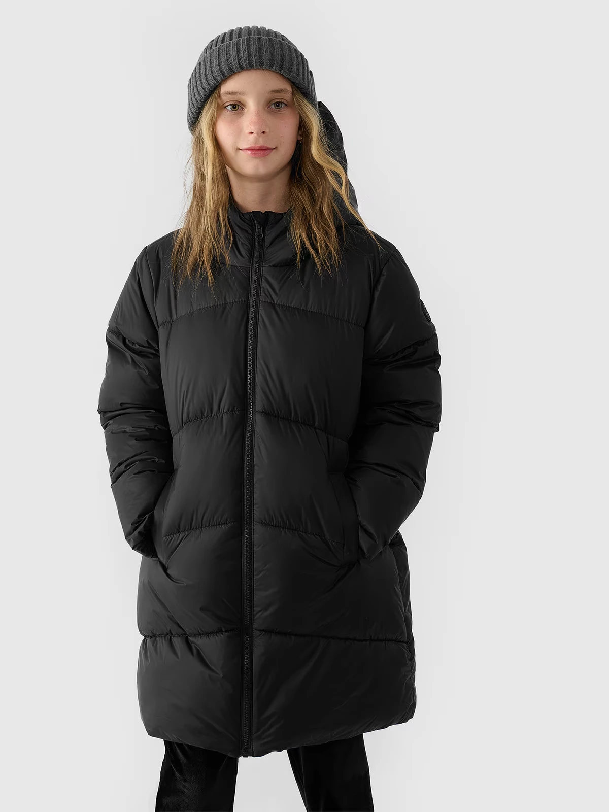 Куртка дитяча DOWN JACKET F455 4FJWAW24TDJAF455-20S 4F 122 Чорний — фото 2
