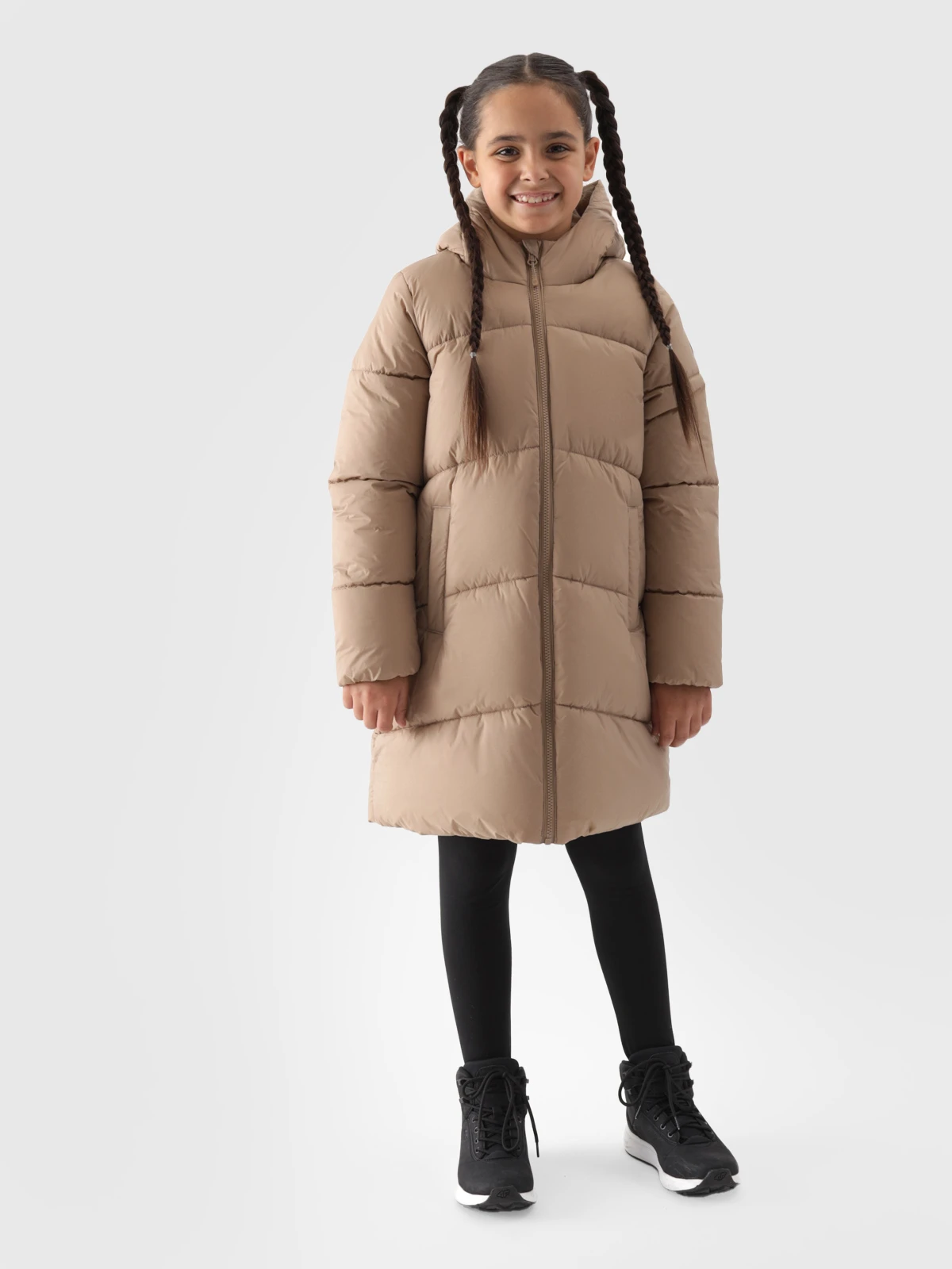 Куртка дитяча DOWN JACKET F455 4FJWAW24TDJAF455-83S 4F 134 Бежевий — фото 2