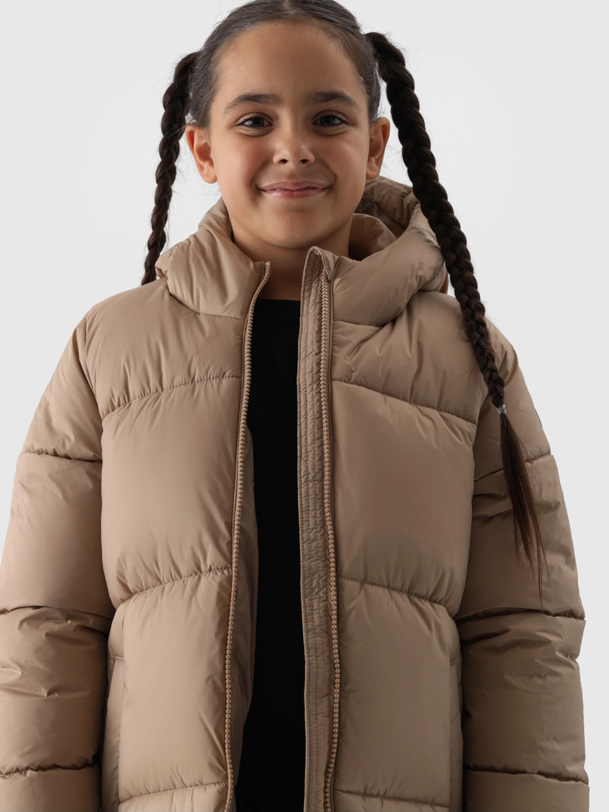 Куртка дитяча DOWN JACKET F455 4FJWAW24TDJAF455-83S 4F 134 Бежевий — фото 5
