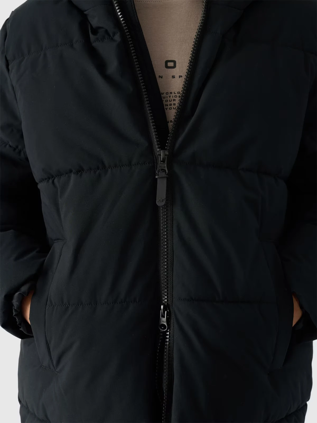 Куртка дитяча Down Jacket M464 4FJWAW24TDJAM464-20S 4F 128 Чорний — фото 6