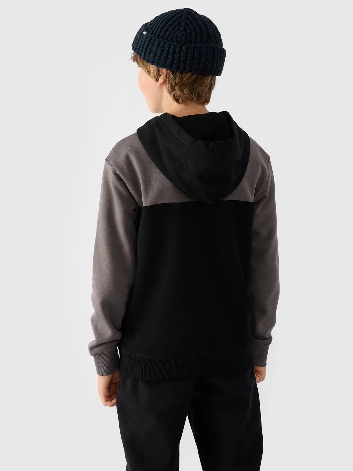 Джемпер флісовий дитячій SWEATSHIRT M1222 4FJWAW24TSWSM1222-20S 4F 128 Чорний — фото 3