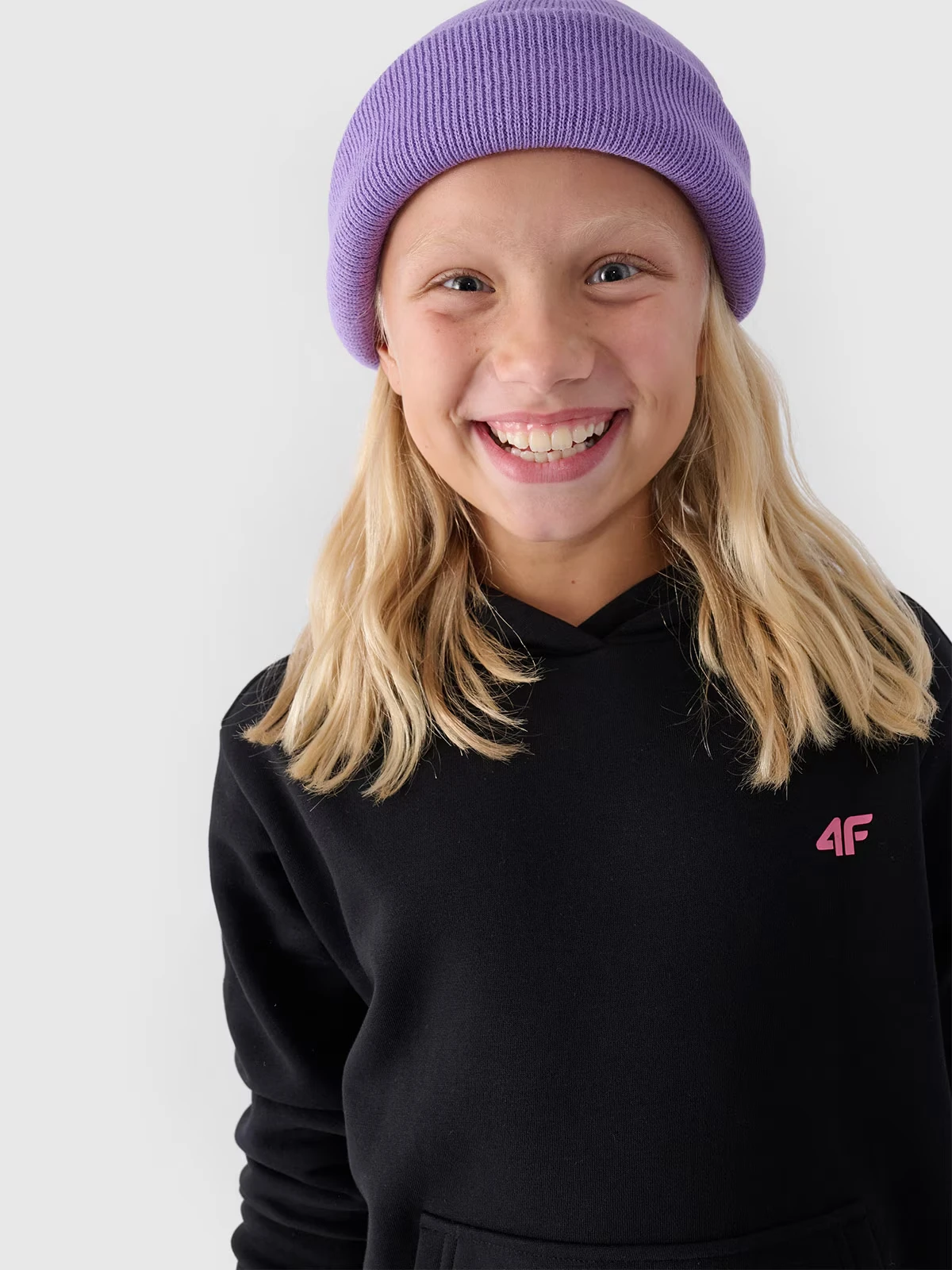 Худі дитяче SWEATSHIRT F1316 4FJWMM00TSWSF1316-20S 4F 128 Чорний — фото 4
