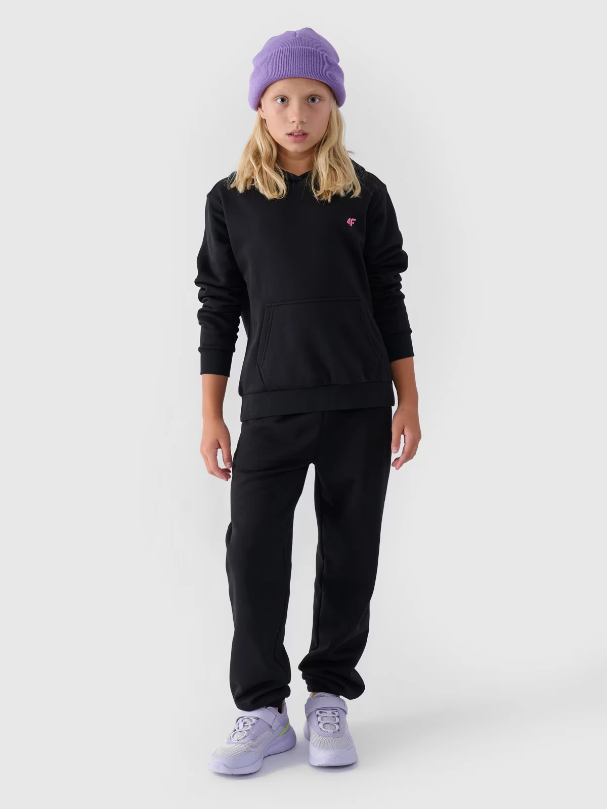 Худі дитяче SWEATSHIRT F1316 4FJWMM00TSWSF1316-20S 4F 128 Чорний — фото 5