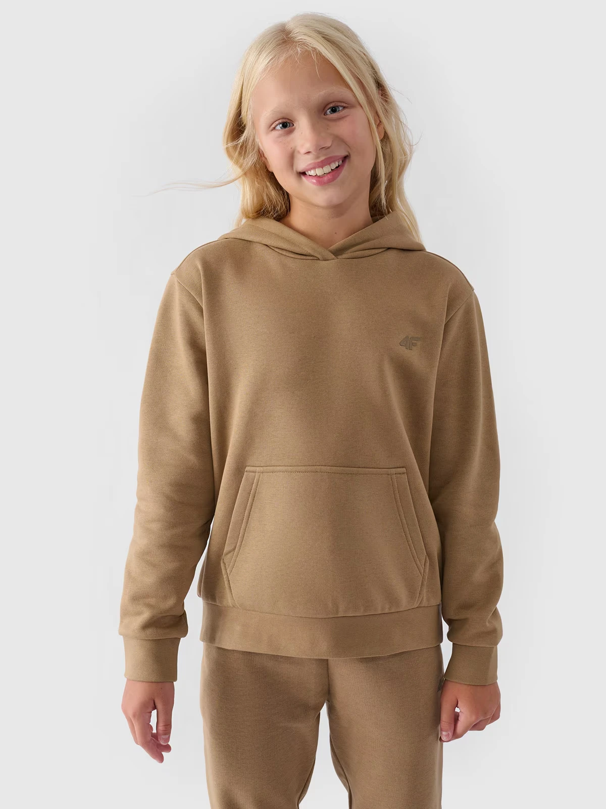 Худі дитяче SWEATSHIRT F1316 4FJWMM00TSWSF1316-83S 4F 134 Коричневий — фото 2