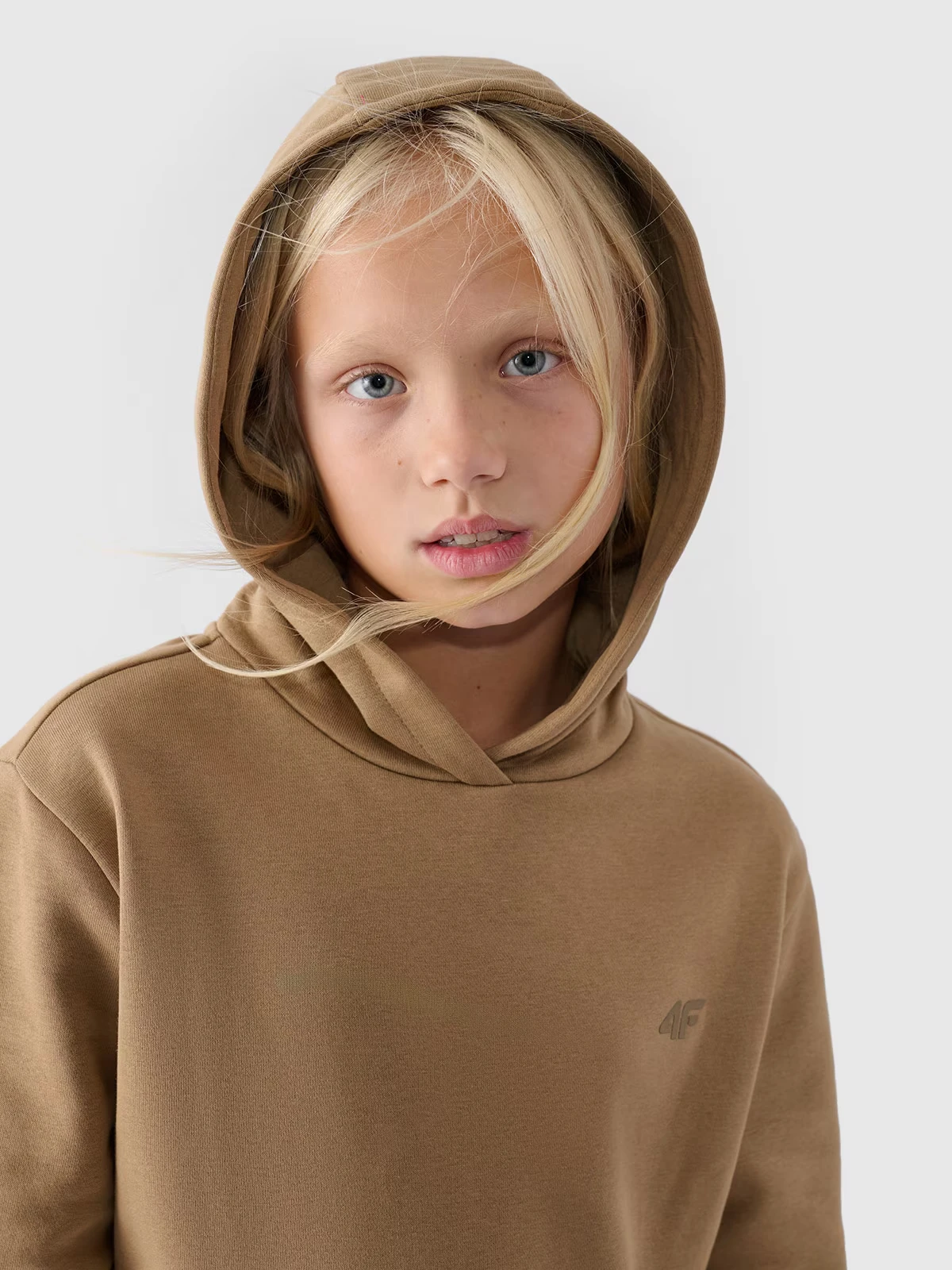 Худі дитяче SWEATSHIRT F1316 4FJWMM00TSWSF1316-83S 4F 134 Коричневий — фото 4