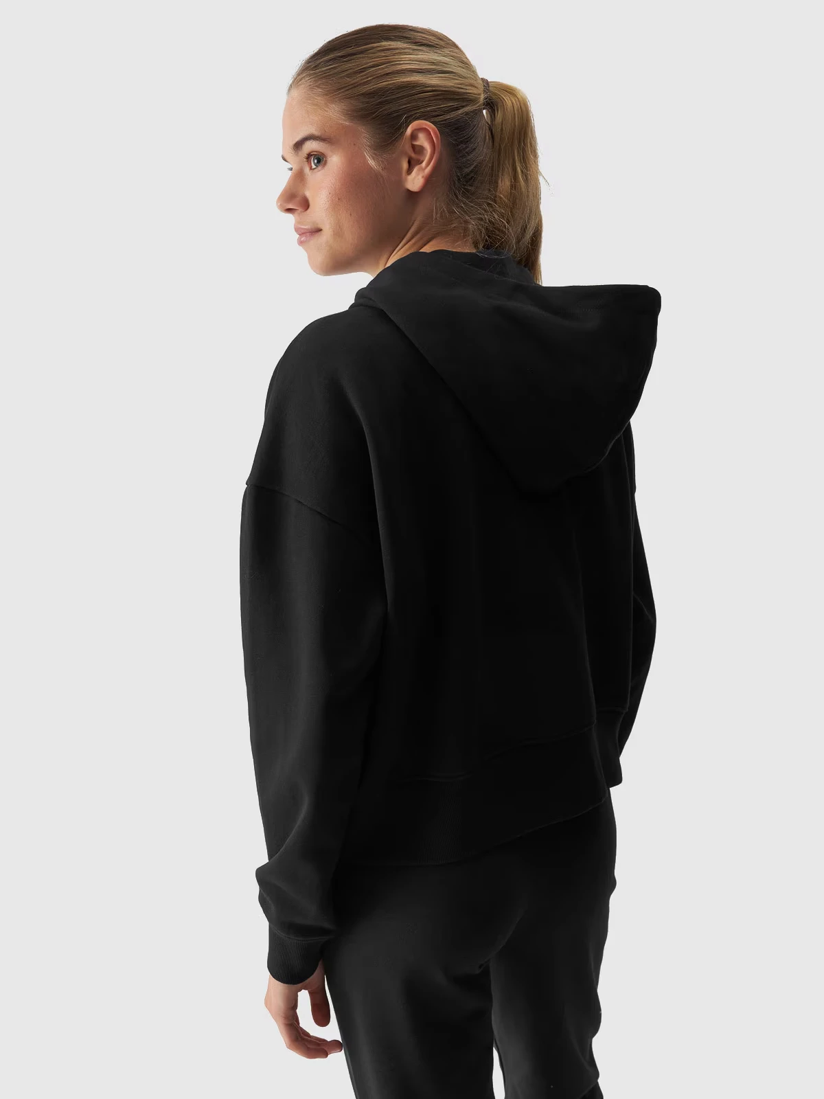 Спортивне худі SWEATSHIRT F1306 4FWAW24TSWSF1306-20S 4F L Чорний — фото 4