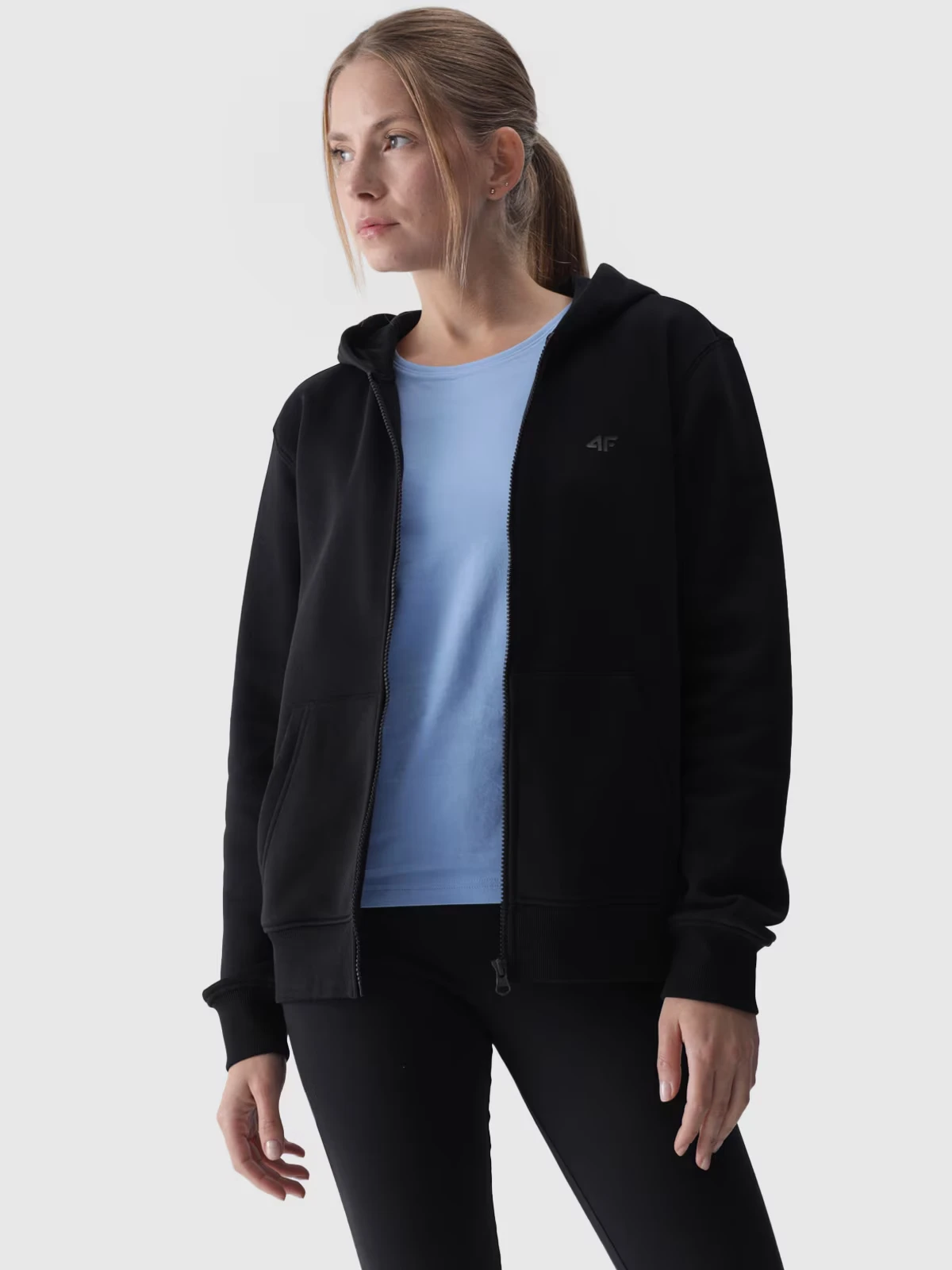 Спортивне худі SWEATSHIRT F1467 4FWMM00TSWSF1467-20S 4F XL Чорний — фото 1