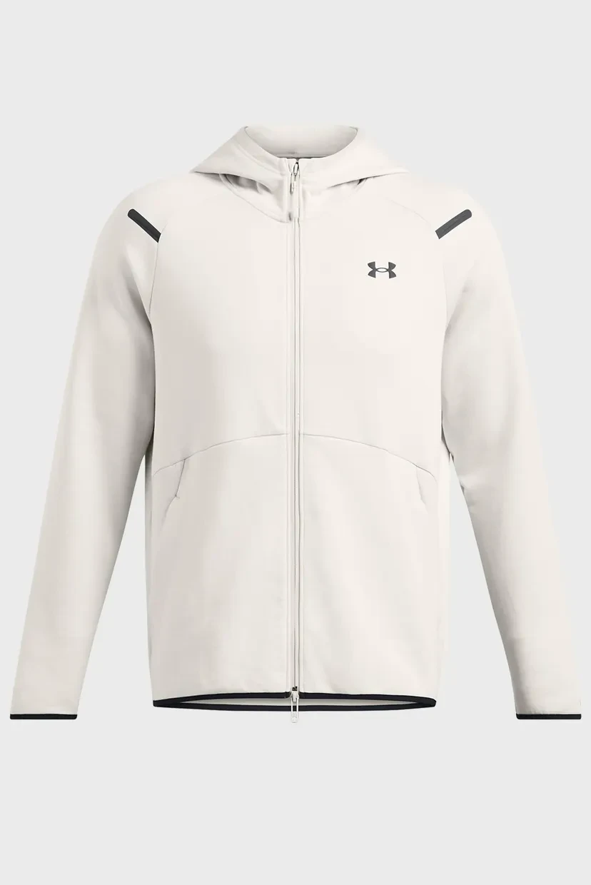 Худі UA Unstoppable Flc FZ HD EU 1389352-110 Under Armour L Білий — фото 5