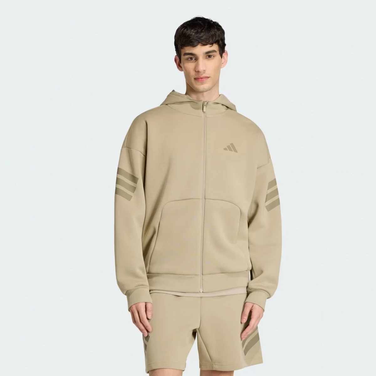 Толстовка M FI 3S FZ KD5230 Adidas L Бежевий — фото 1
