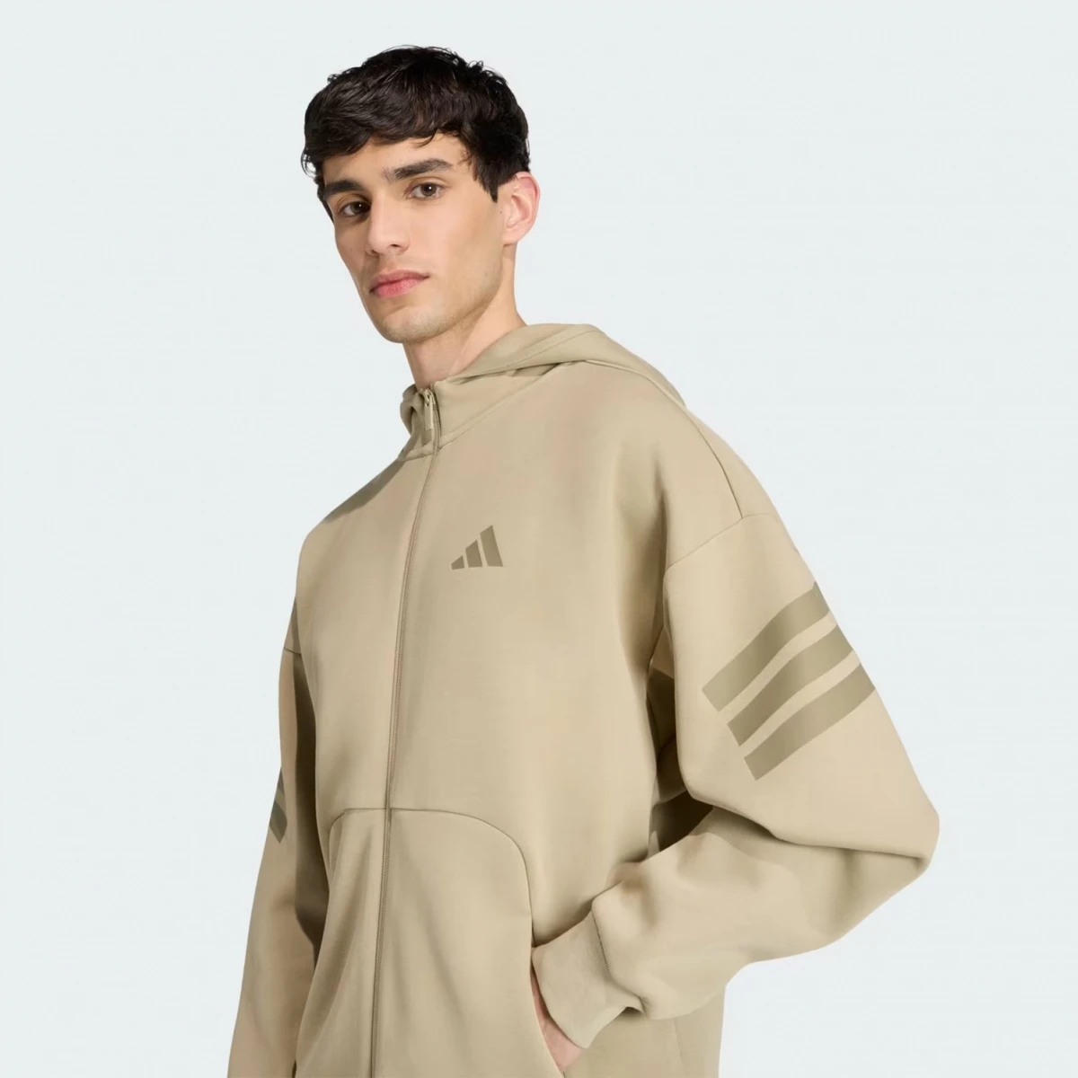 Толстовка M FI 3S FZ KD5230 Adidas L Бежевий — фото 5