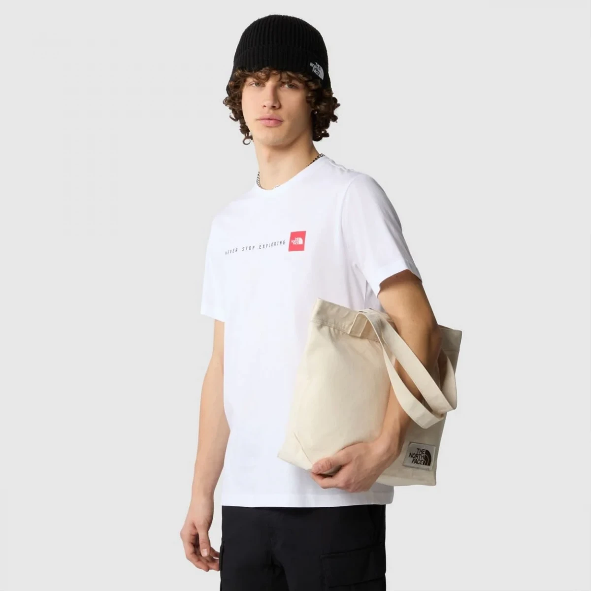 Футболка чоловіча The North Face Never Stop Exploring Tee White (0A87NSFN41) — фото 4