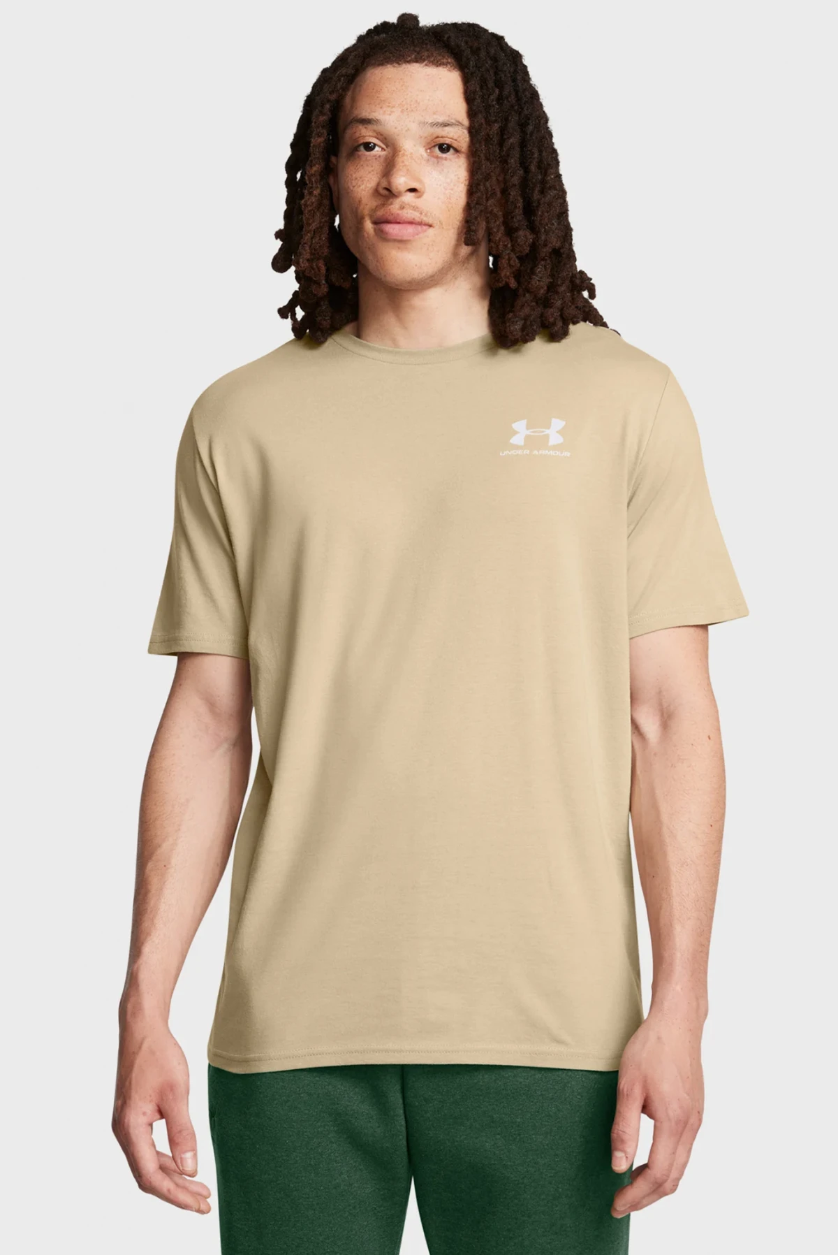 Футболка чоловіча Under Armour Sportstyle Lc Ss Beige (1326799-300) — фото 1
