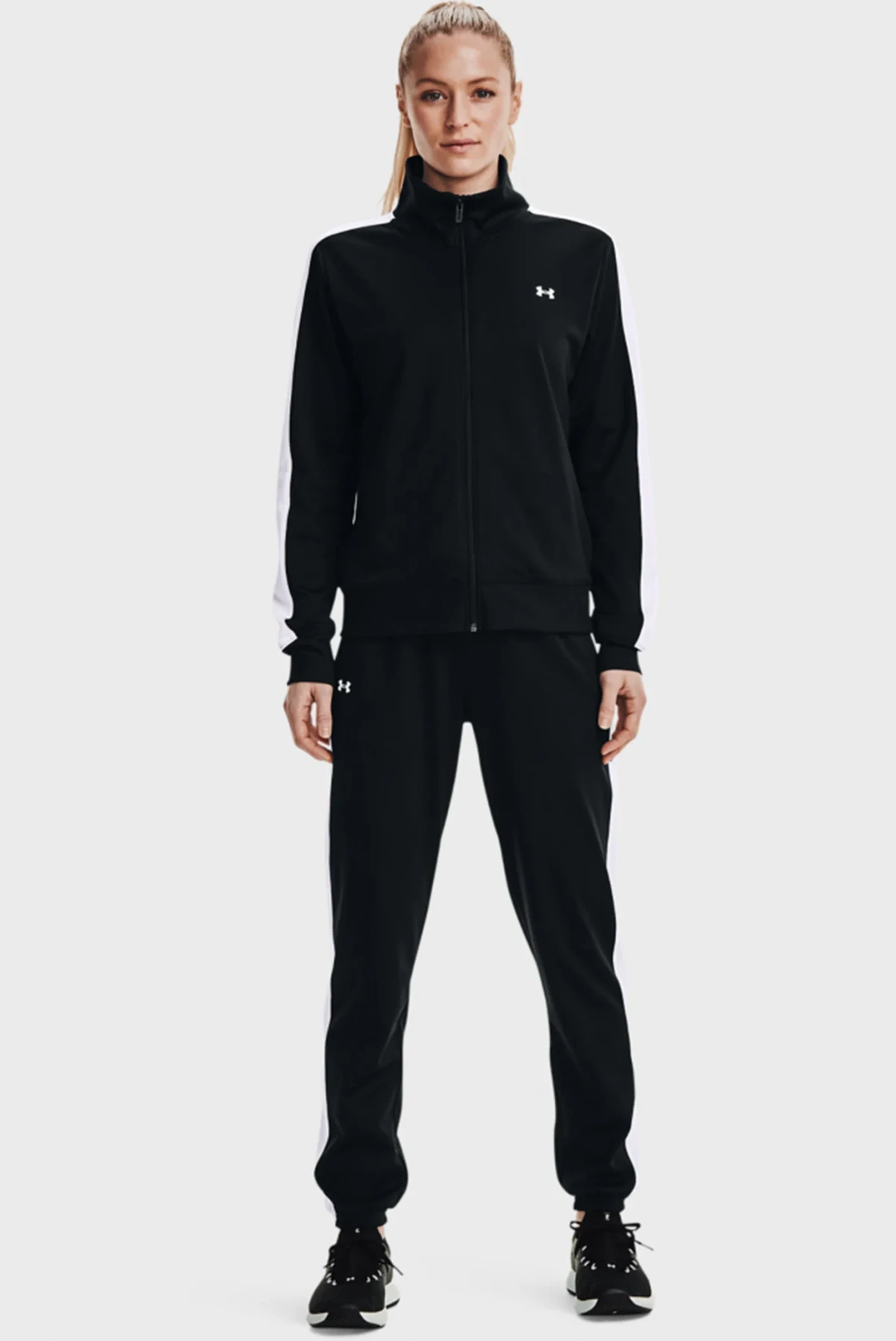 Спортивний костюм жіночий Under Armour Tricot Tracksuit Black (1365147-001) — фото 1
