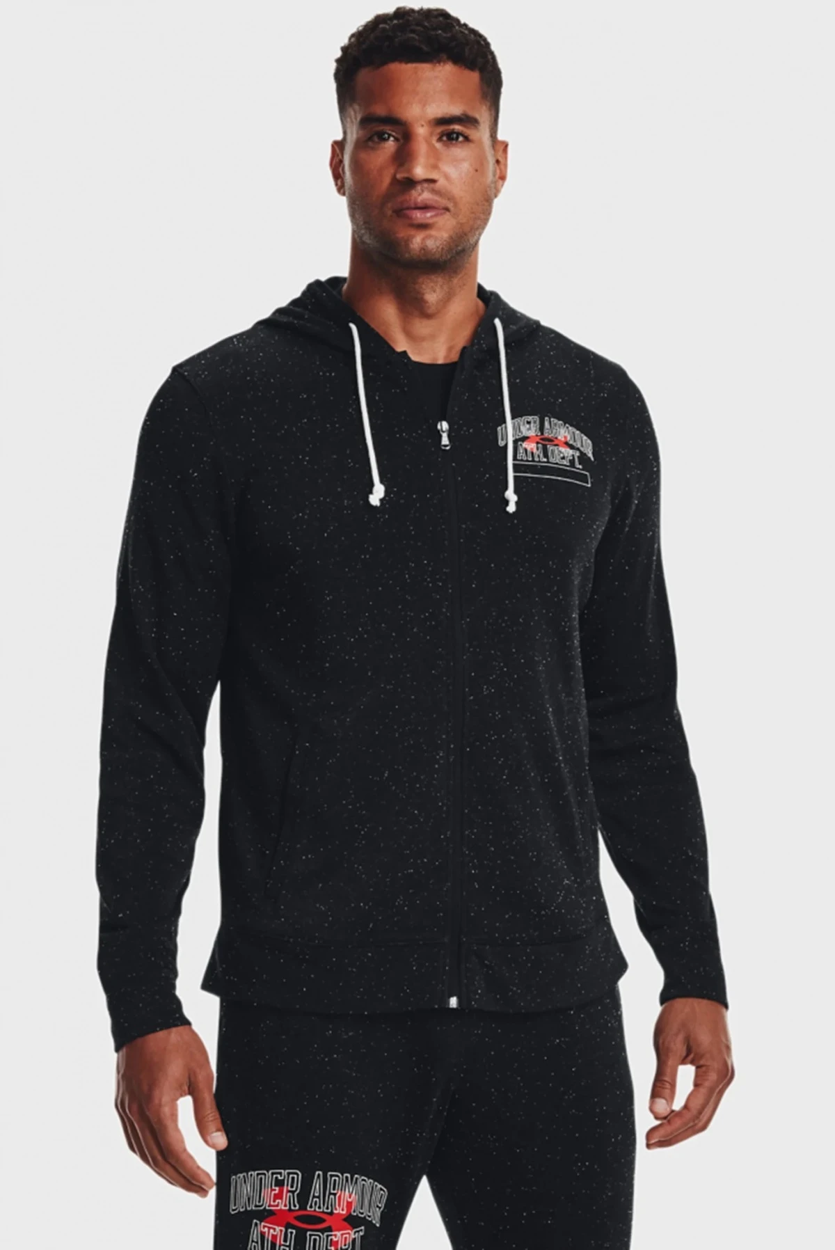 Кофта чоловіча Under Armour Sweatshirt Rival Try Athlc Dep Hoody Black (1370355-001) — фото 1
