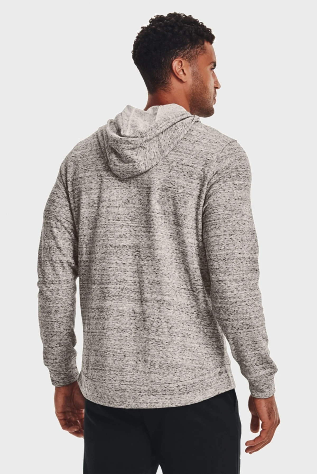 Кофта чоловіча Under Armour Hooded Sweatshirt Ua Rival Terry Grey (1370409-112) — фото 3