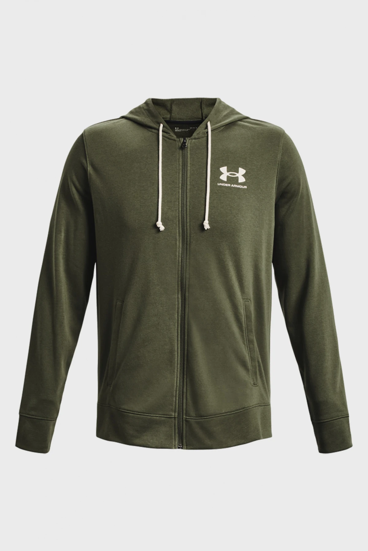 Кофта чоловіча Under Armour Rival Terry Lc Fz Green (1370409-390) — фото 5