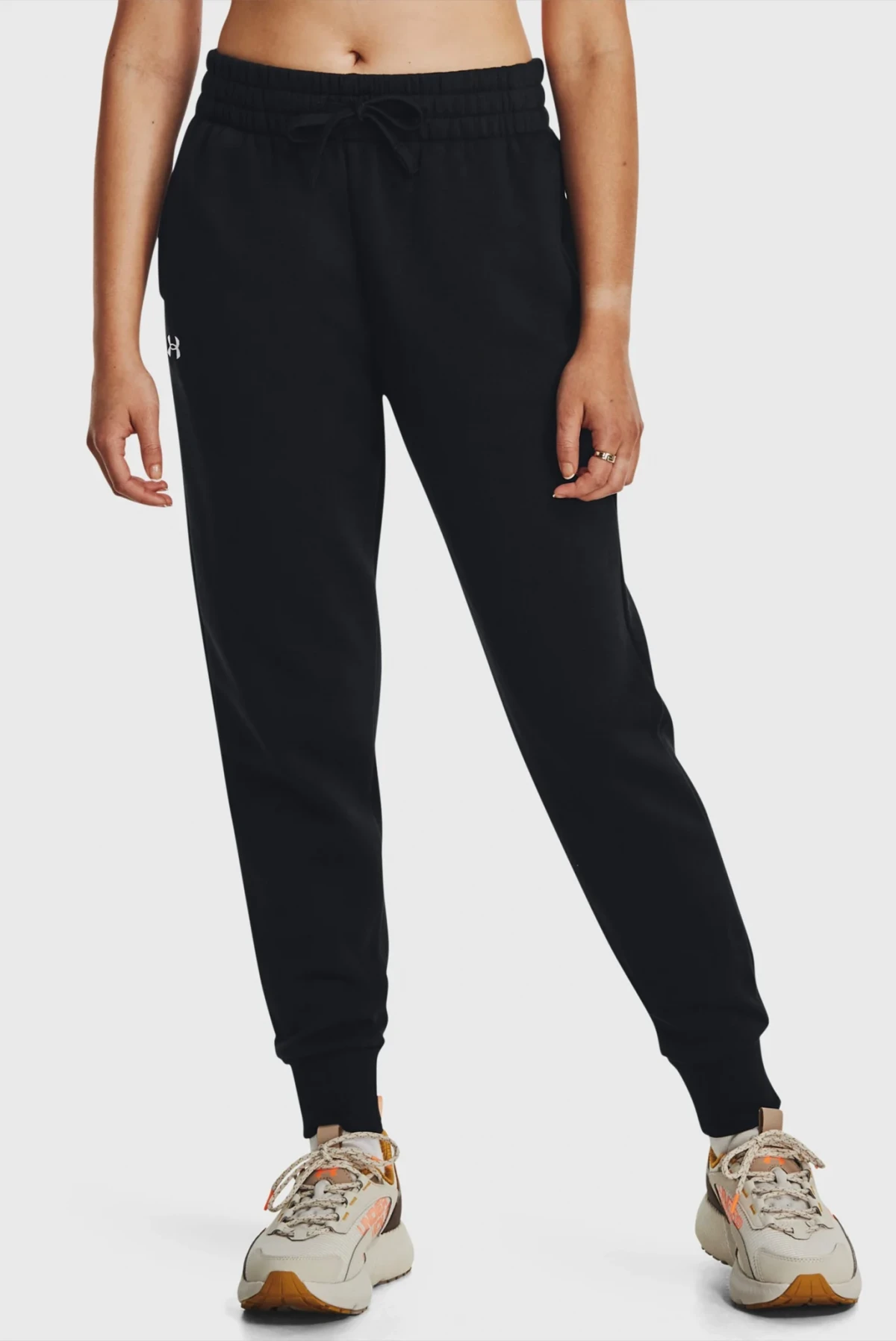 Брюки жіночі Under Armour Pants Ua Rival Fleece Jogger-Blk Black (1379438-001) — фото 1