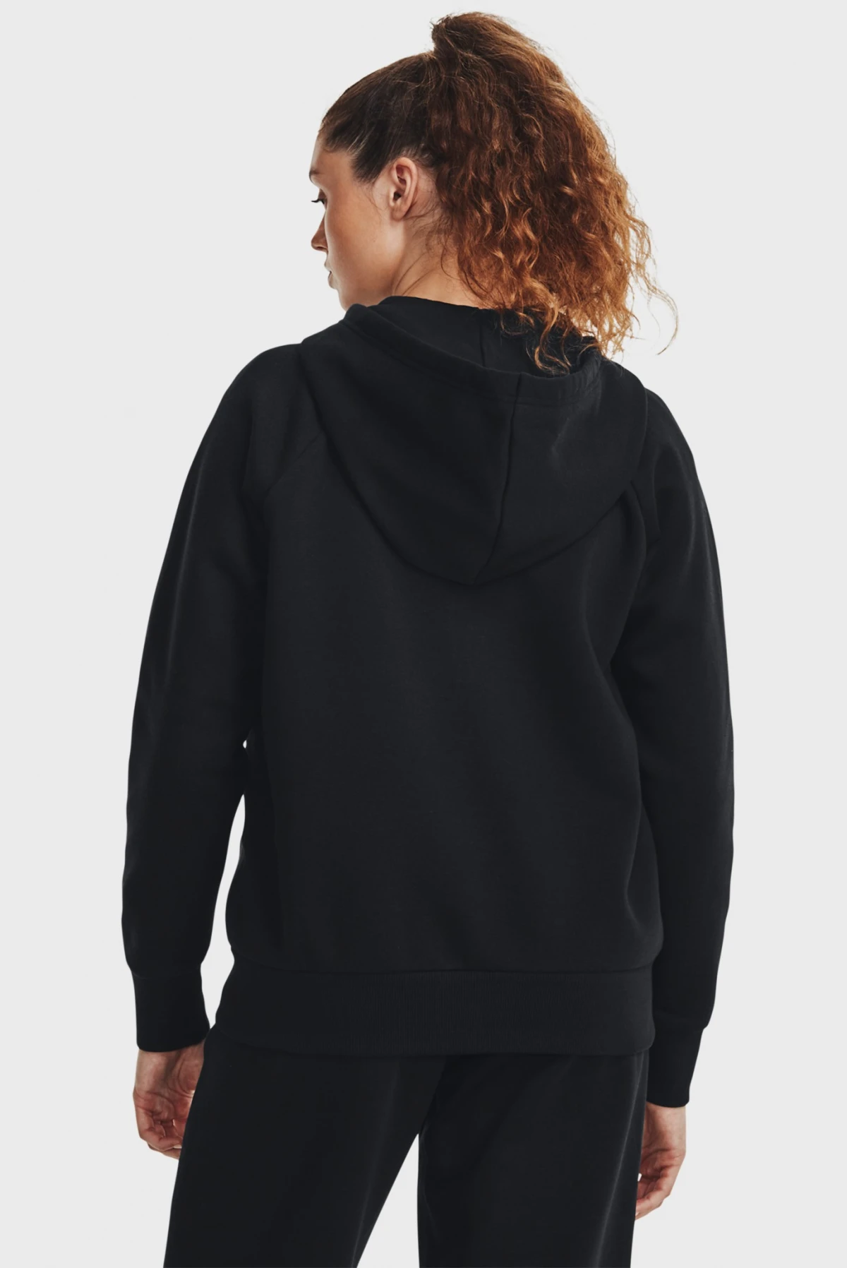 Кофта жіночі Under Armour Sweatshirt Ua Rival Fleece Fz Hoodie-Blk Black (1379497-001) — фото 3