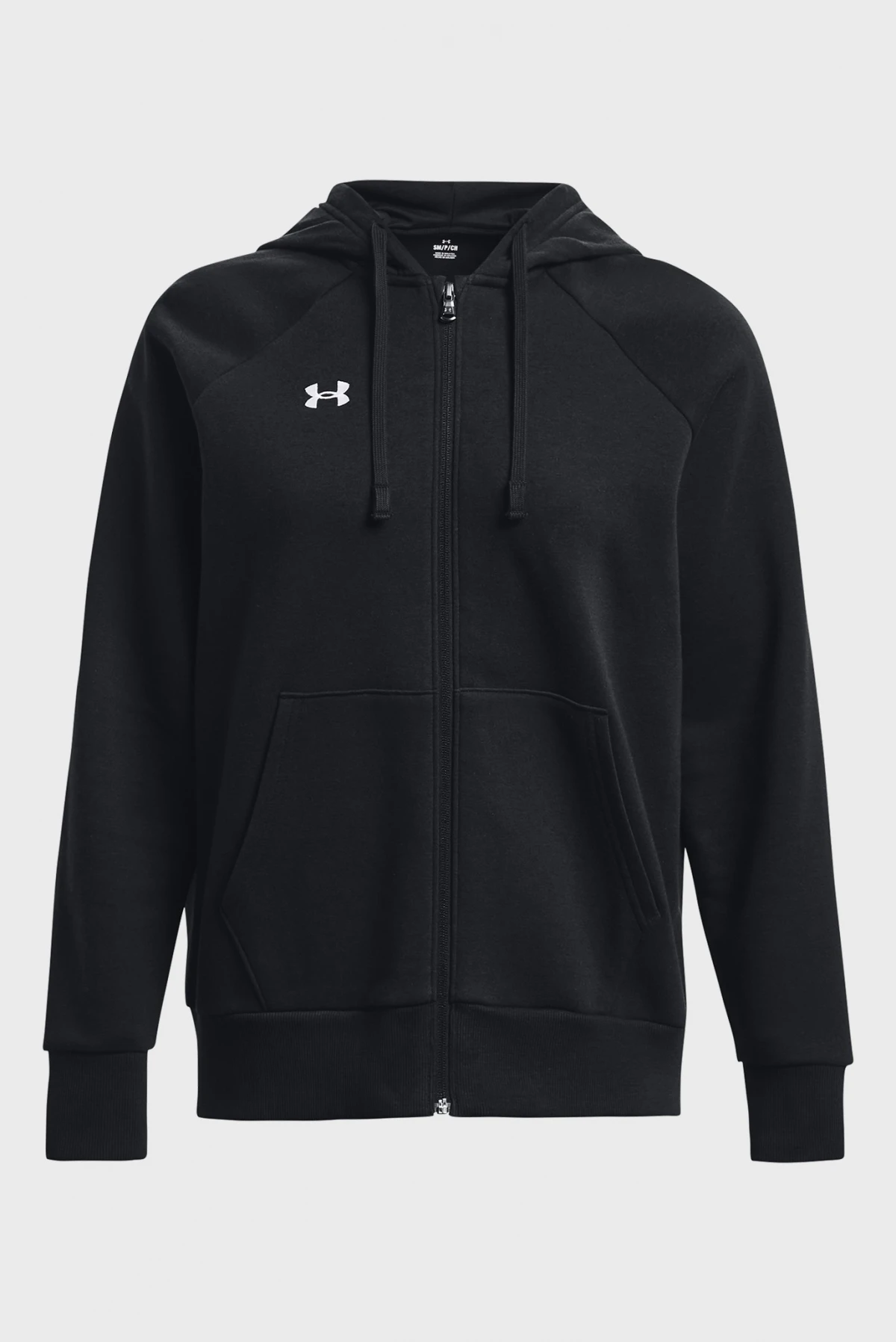 Кофта жіночі Under Armour Sweatshirt Ua Rival Fleece Fz Hoodie-Blk Black (1379497-001) — фото 5