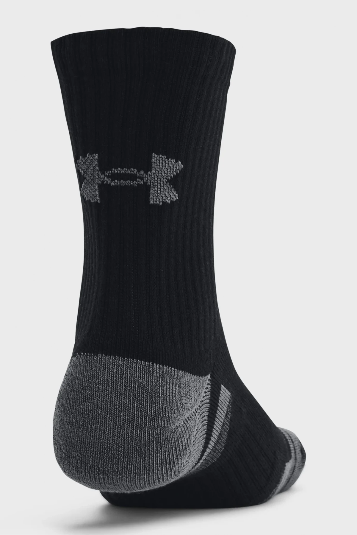 Шкарпетки UA Performance Cotton 3p Mid 1379530-001 Under Armour L Чорний — фото 4