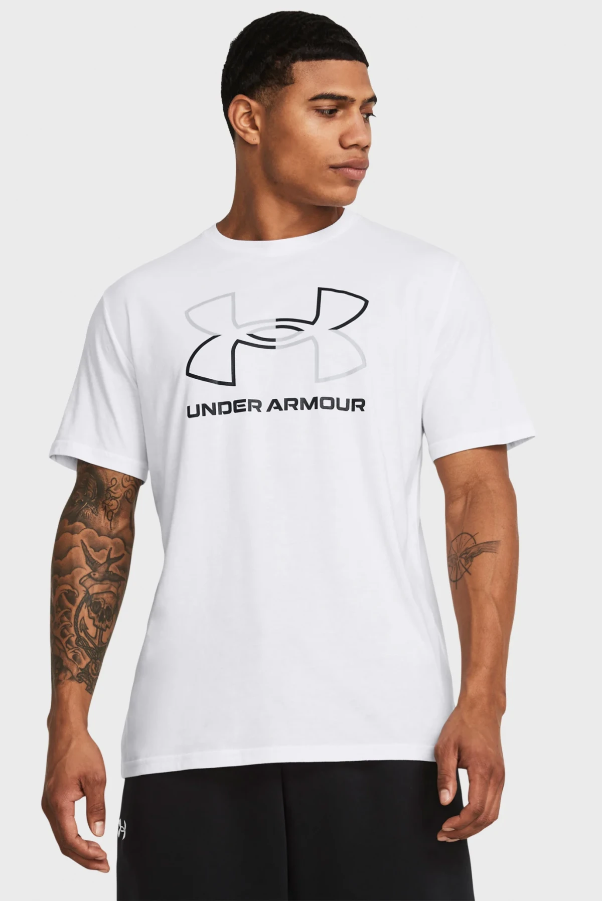 Футболка чоловіча Under Armour Gl Foundation Update Ss White (1382915-100) — фото 1