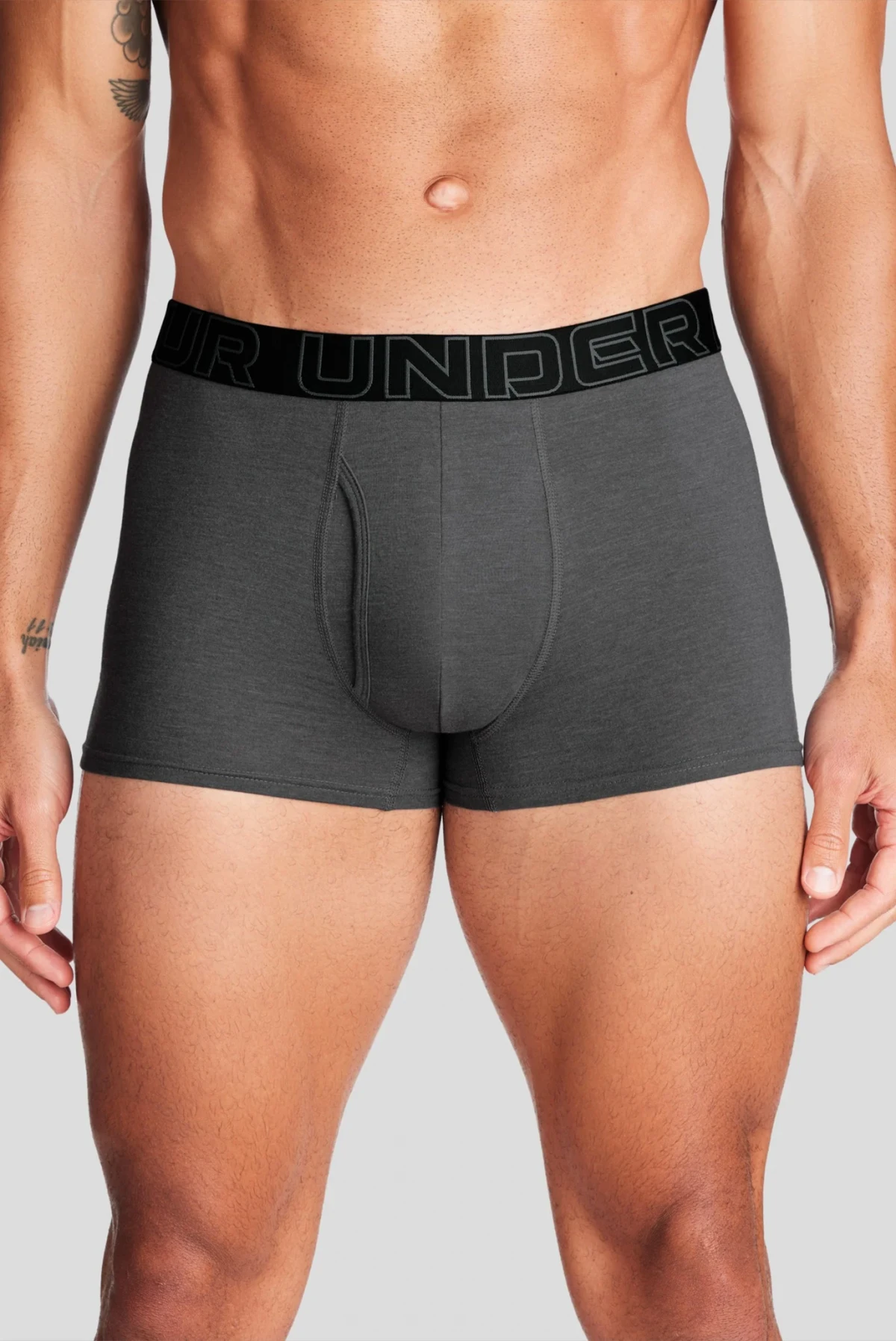 Труси-боксерки чоловічі Under Armour Ua Performance Cotton - Solid 3 3Pk (1383891-025) — фото 4