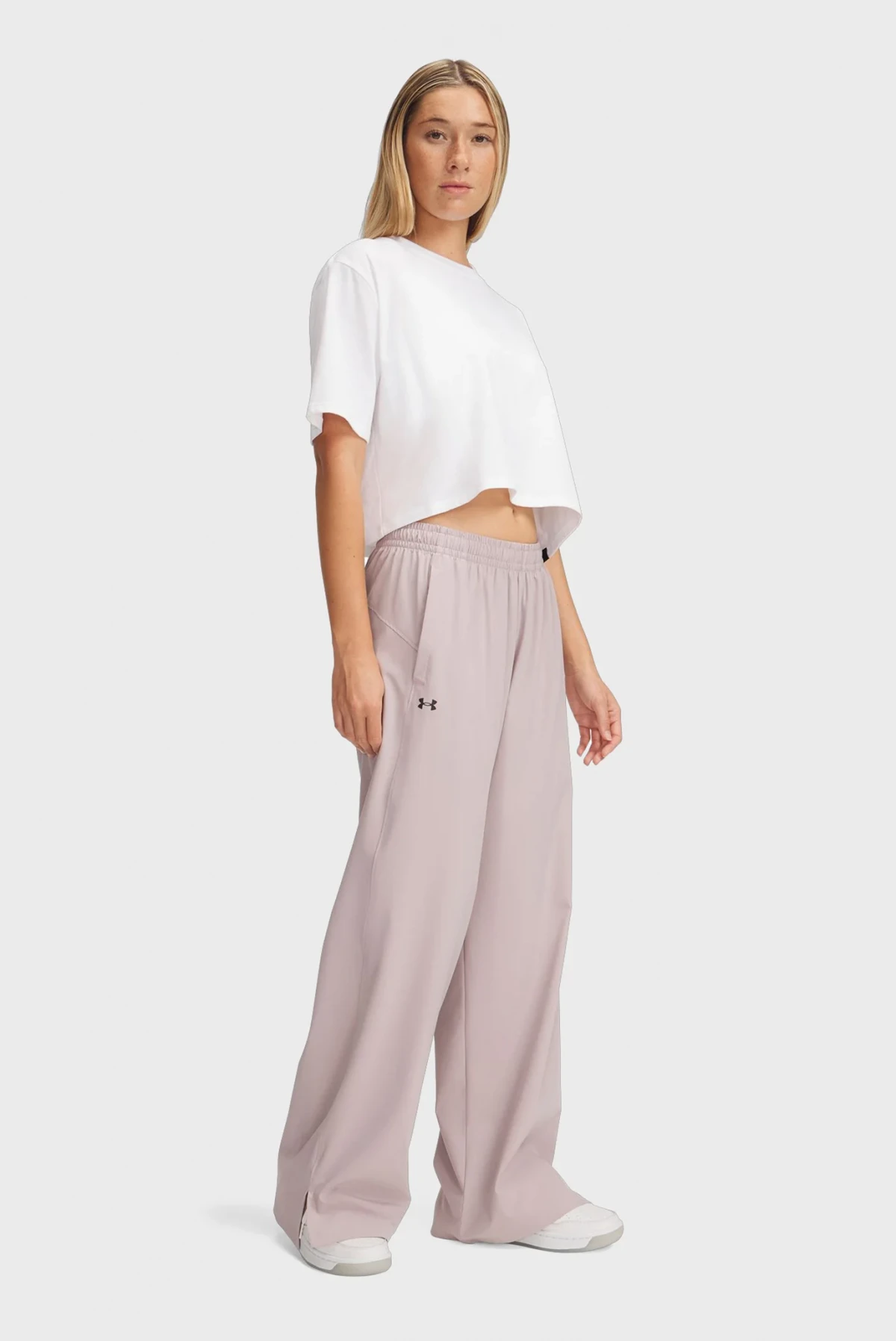 Брюки жіночі Under Armour Rival Wide Leg Pant Violet (1386453-009) — фото 4