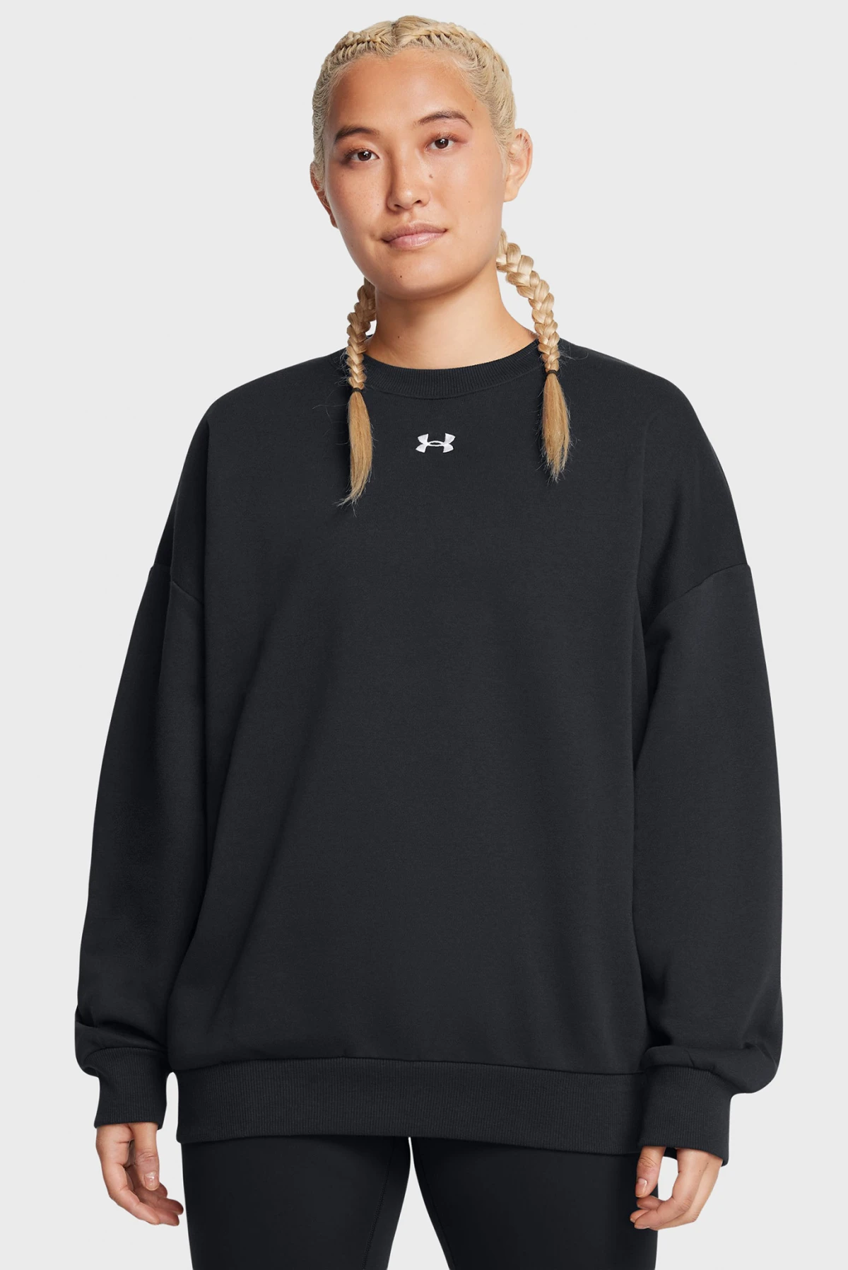 Кофта жіночі Under Armour Ua Rival Fleece Os Crew (1386463-001) — фото 1