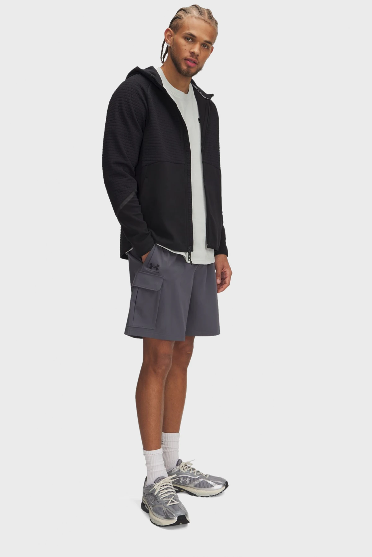 Шорти чоловічі Under Armour Vibe Woven Cargo Short Grey (1386560-025) — фото 6