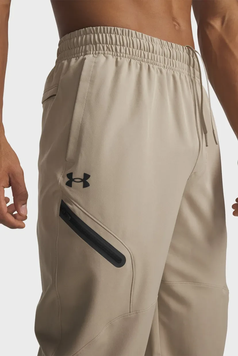 Спортивні штани UA Unstoppable Woven Jogger 1388823-299 Under Armour L Бежевий — фото 5