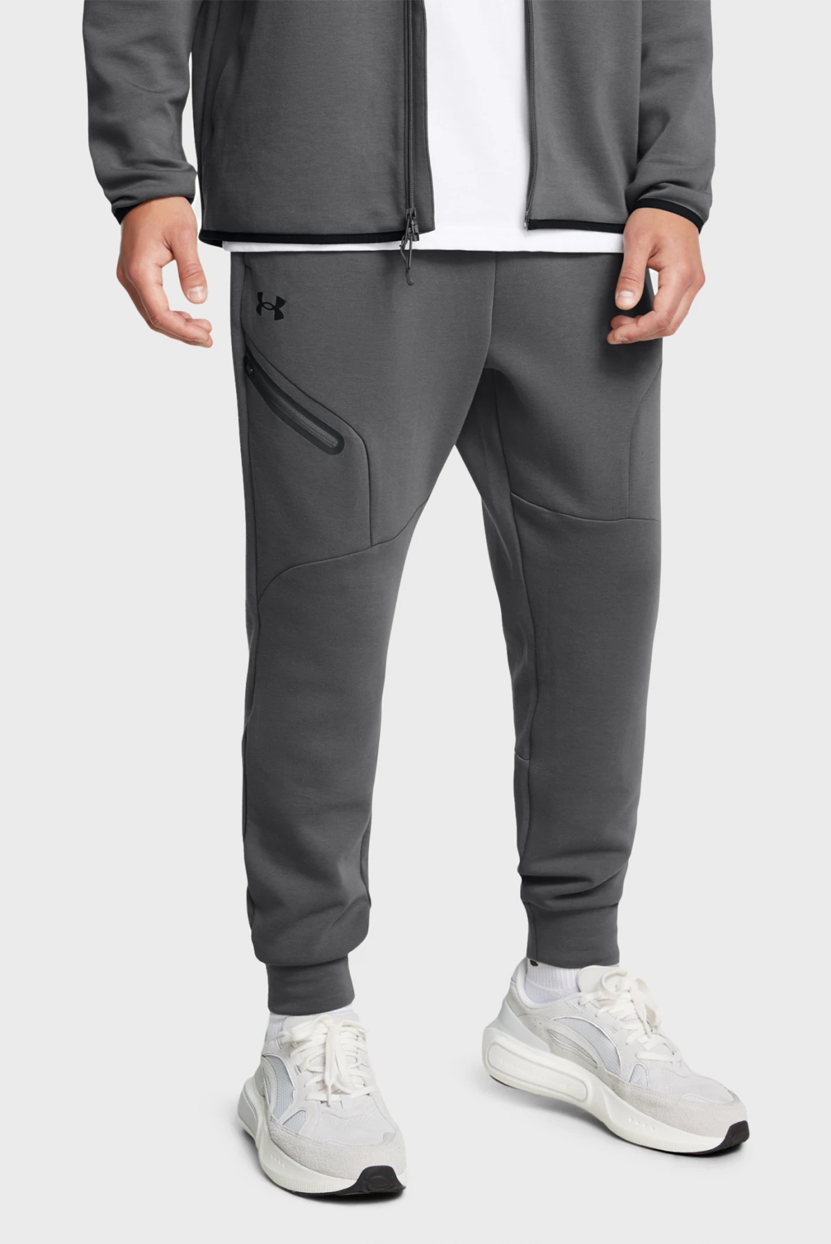 Брюки чоловічі Under Armour Unstoppable Flc Jgr Eu Grey (1389353-025) — фото 1