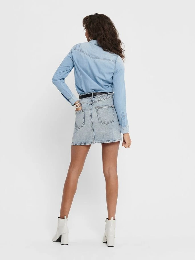 Джинсова спідниця ONLROSE LIFE ASHAPE SKIRT BB NAS2630 15196756 Light Blue Denim ONLY 36 Блакитний — фото 4