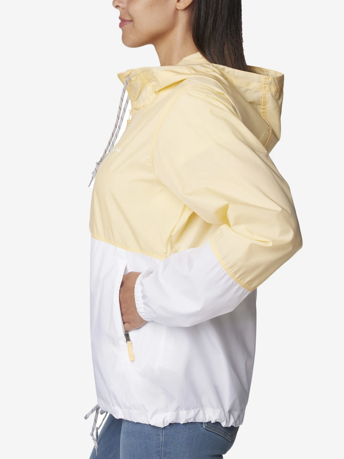Вітровка жіноча Columbia Flash Forward Windbreaker White/Yellow (1585911CLB-755) — фото 4