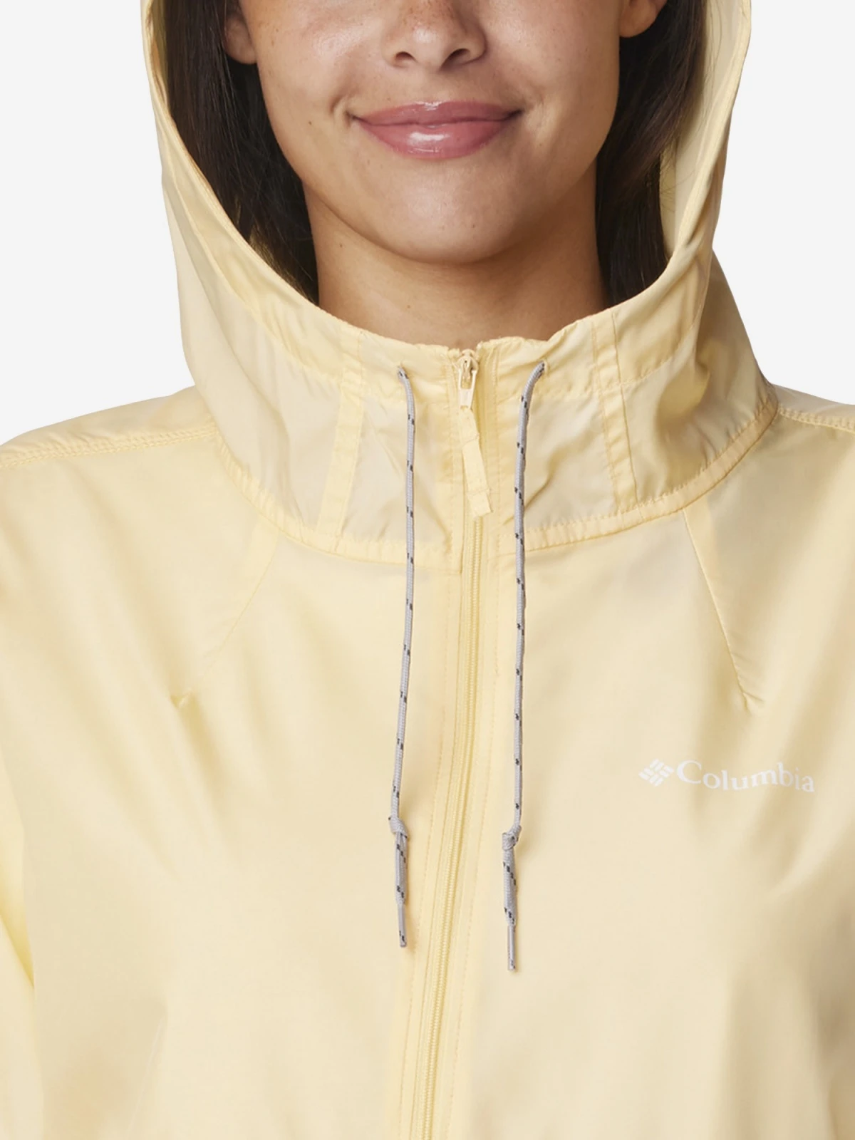 Вітровка жіноча Columbia Flash Forward Windbreaker White/Yellow (1585911CLB-755) — фото 7