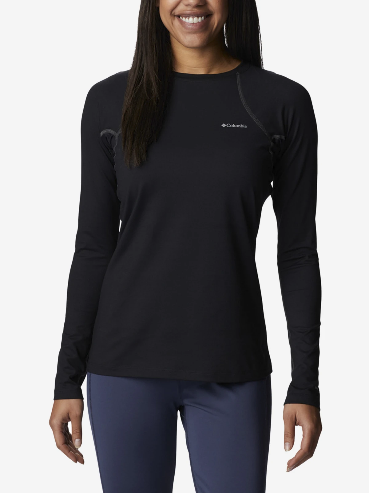Лосіни жіночі Columbia Heavyweight Stretch Long Sleeve Top Black (1638991CLB-011) — фото 1