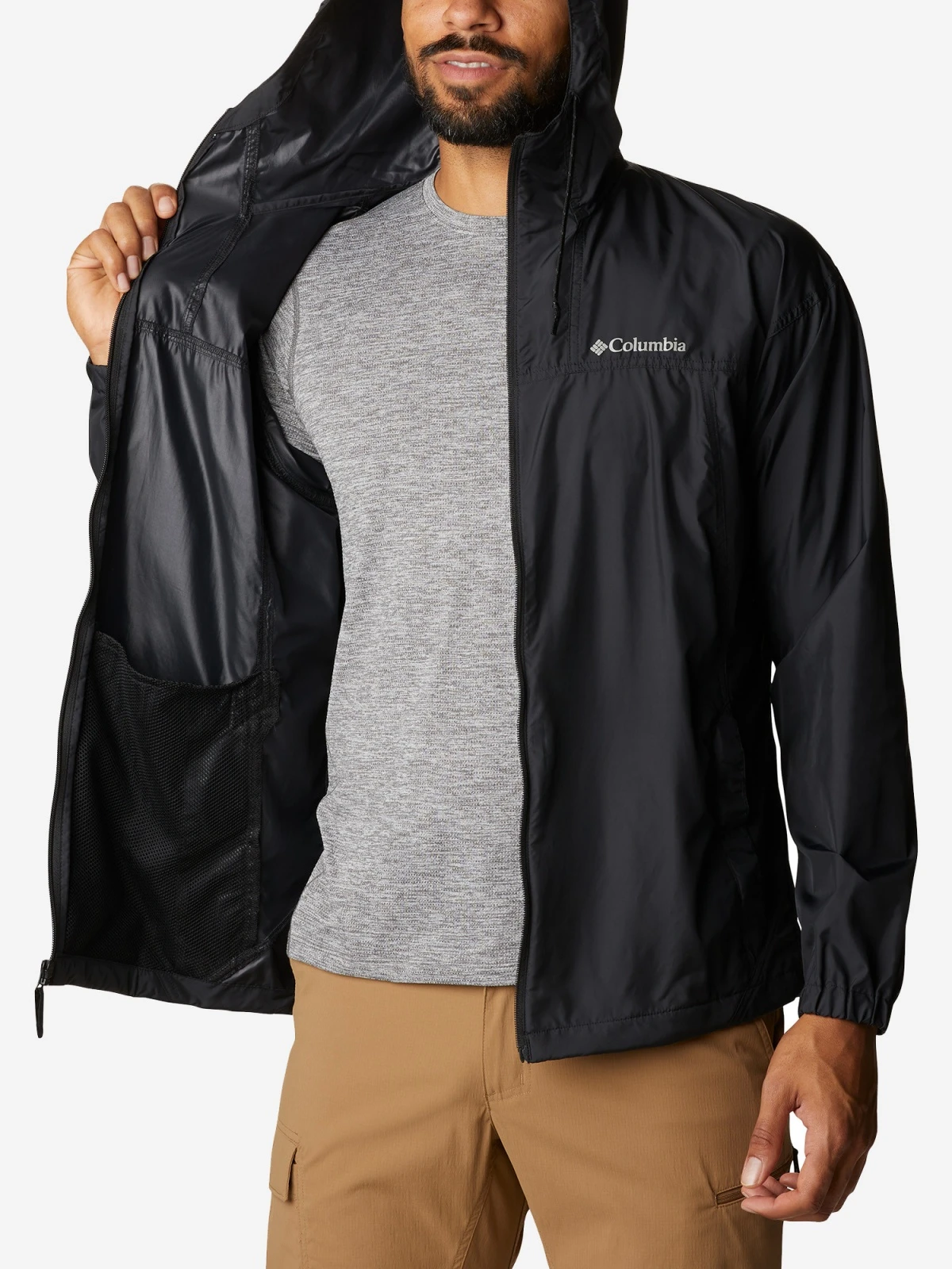 Вітровка чоловіча Columbia Flash Challenger Windbreaker Black (1988731CLB-010) — фото 6